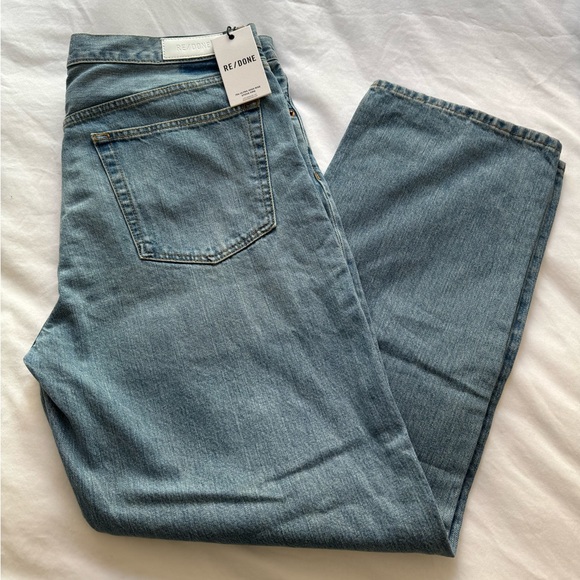 Re/Done Loose Long ish Jean in Wasted Indigo Sz 32 - Picture 4 of 7